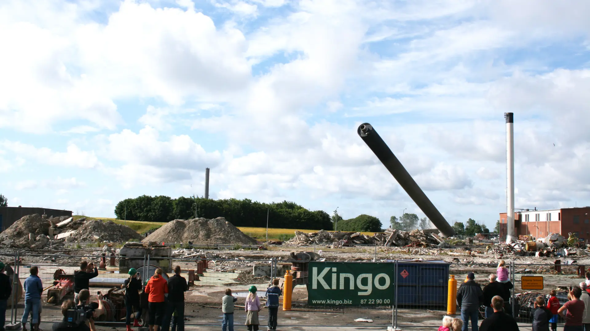 Skorsten Under Nedbrydning